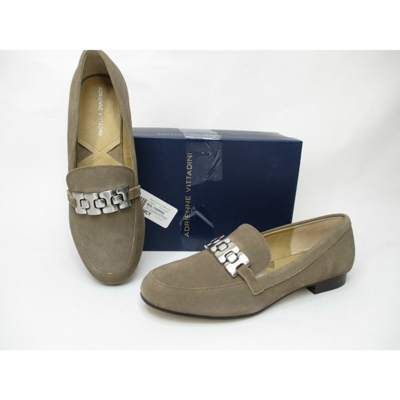 NEW Adrienne Vittadini Raja Slip on Suede Loafers - Picture 3 of 10